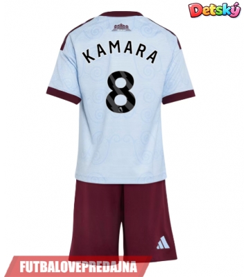 Lacne Dětský Futbalové dres Aston Villa Boubacar Kamara #8 2026-27 Krátky Rukáv - Tretina (+ trenírky)